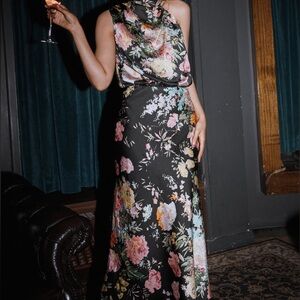 Petal and Pup Annabelle Halter Neck Maxi Dress